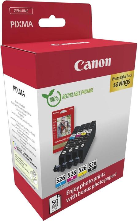 Actual product image Canon CLI-526 (M, C, Y, FC)