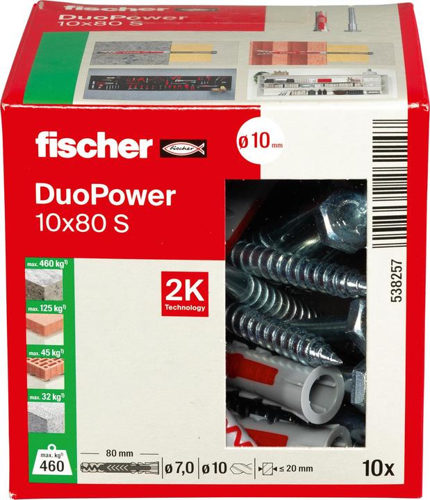 Produktbild Fischer DuoPower 10x80 S (1 Stk.)