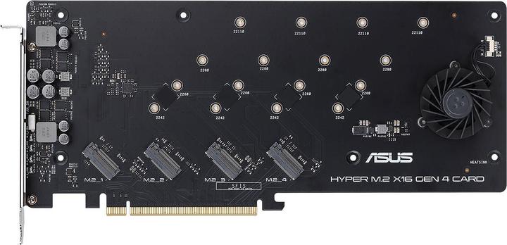 Actual product image ASUS Hyper M.2 x16 Gen 4 card