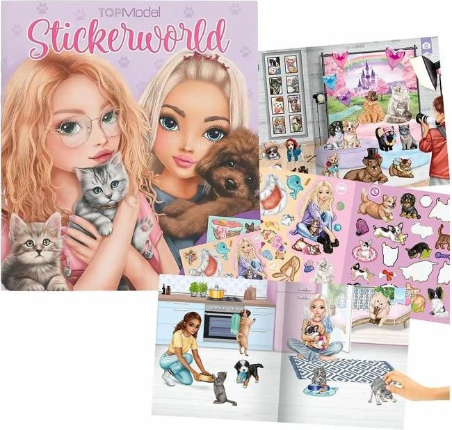 Image du produit Magni DEPESCHE TOPModel Stickerworld KITTY et DOGGY