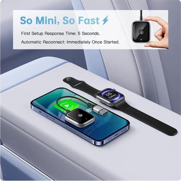 Actual product image PowerGuard Wireless CarPlay Adapter für iPhone