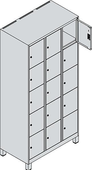 Actual product image C+P Classic PLUS locker cabinet (90 x 50 x 195 cm)