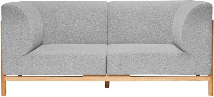 Produktbild Hübsch Moment Sofa 2 Sitzer Small Grau (2-Sitzer)