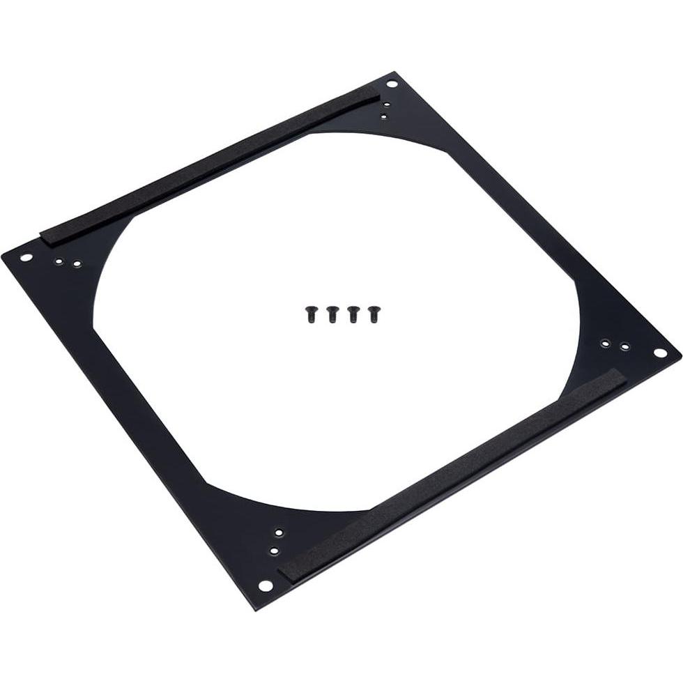 Alphacool Alpha Radiator 200mm Lüfterblende bk 1020186 (200 mm), Wasserkühlung Radiator, Schwarz