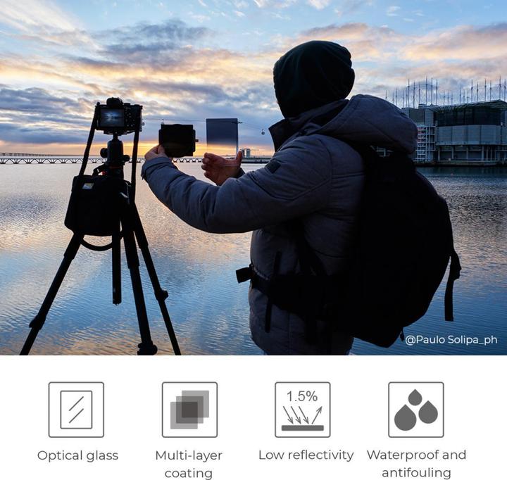 Produktbild K&F Concept Concept Filterkit Square: Houder ND1000 (82 mm, ND- / Graufilter, 100 mm)