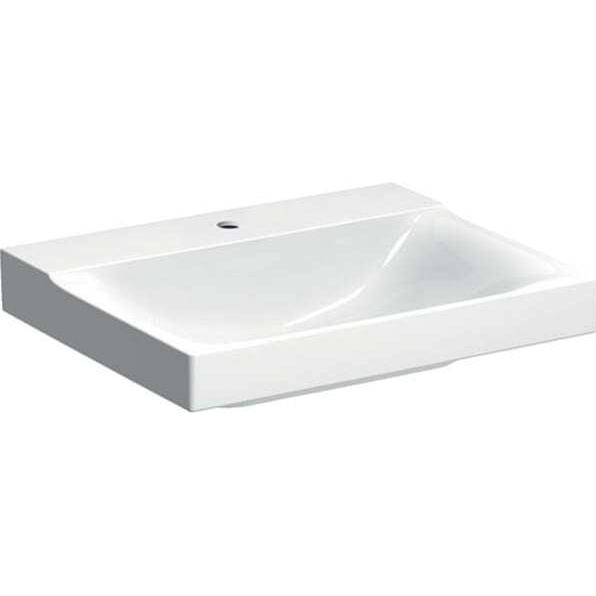 Geberit, Waschbecken, Waschtisch Xeno 60 cm wei mit KeraTec Glasur 500530011 (480 mm, 600 mm)