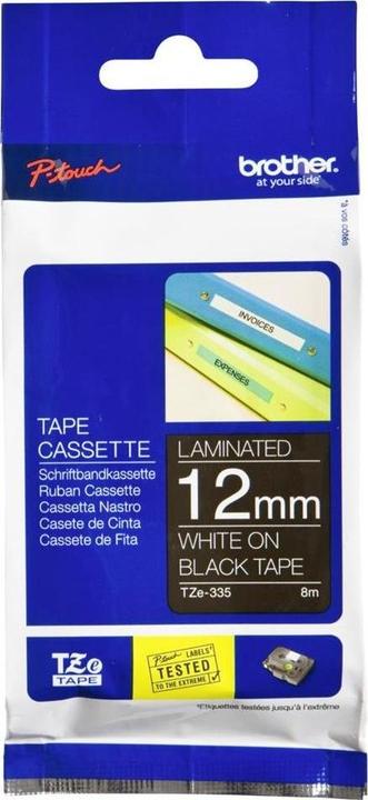 Produktbild Brother TZe-335 (1.20 cm, Weiss, Schwarz)