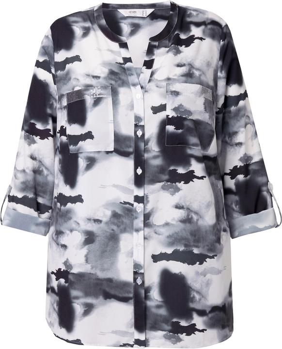Produktbild Angel of Style Bluse, Straight Fit, Batik-Druck, Pailletten (54)