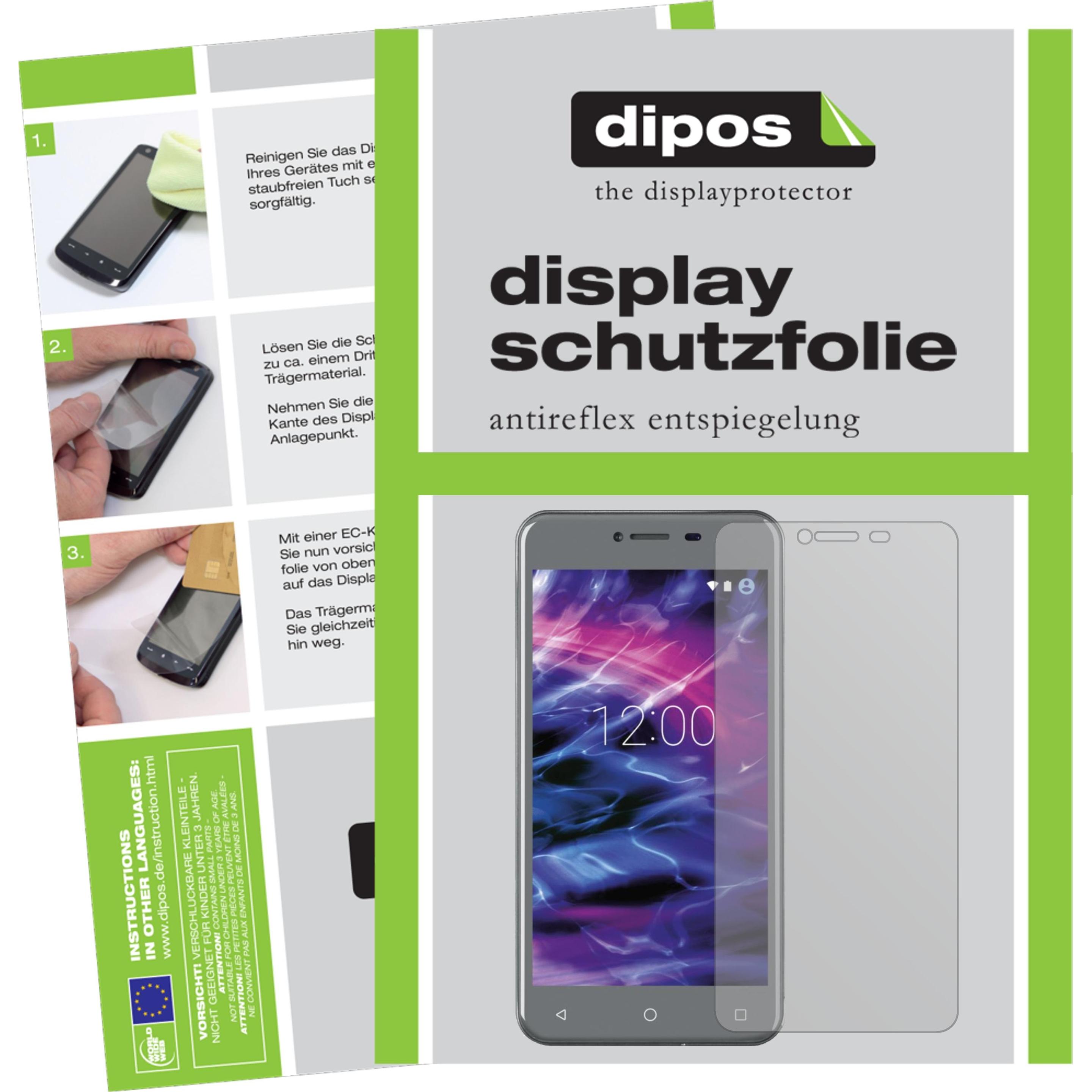 Dipos Displayschutzfolie Antireflex (6 Stück, Medion Life E5008), Smartphone Schutzfolie, Transparent