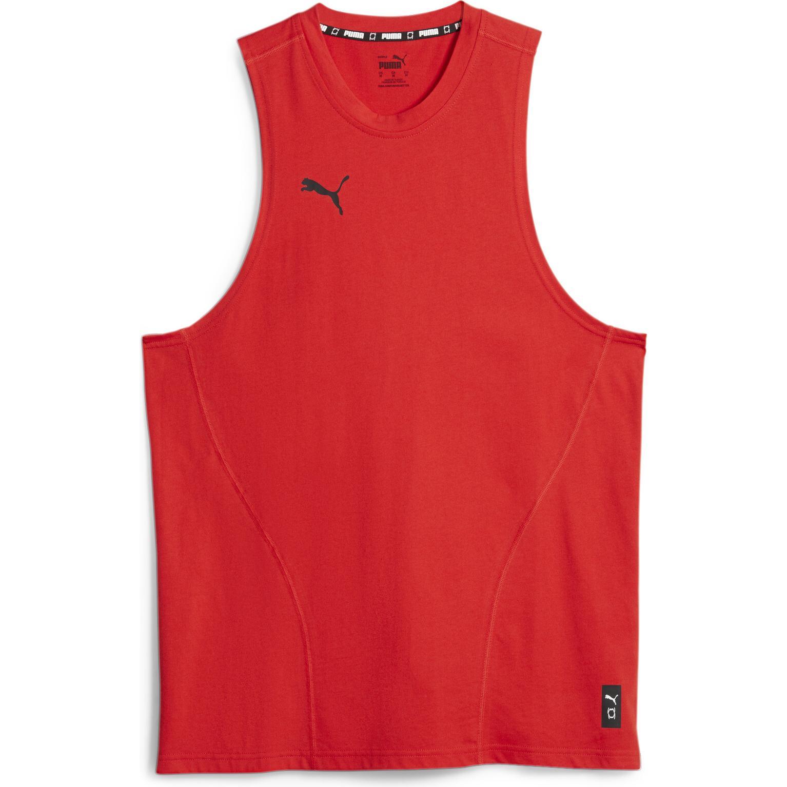 Puma, Herren, Sportshirt, Hoops Team Drycell Slvs Top (S), Rot, S