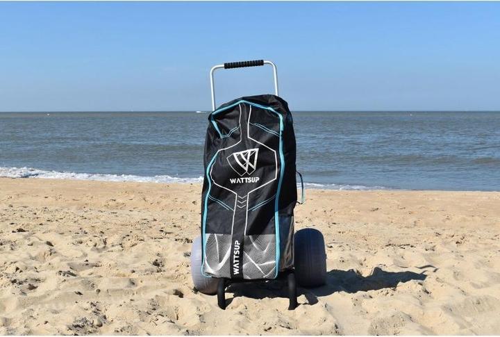 Actual product image 9WS Diable en Alu pour paddle avec roues ballon idales pour le sable