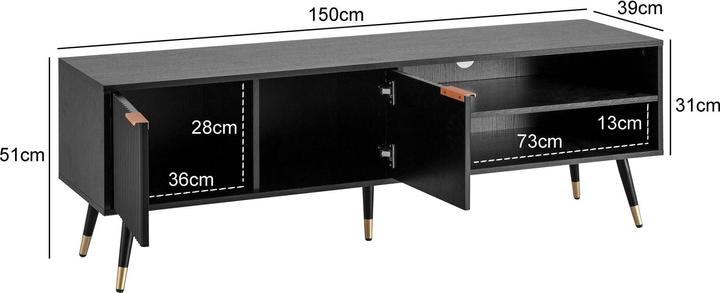 Immagine prodotto FineBuy Lavagna (150 x 39 x 51 cm)