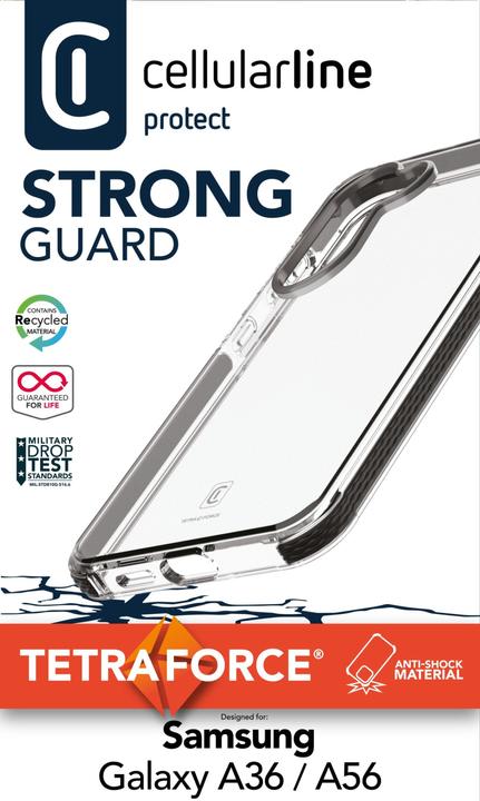 Immagine prodotto Cellularline Hard Case Tetra Force Strong Guard (Oppo A56, Samsung Galaxy A36)