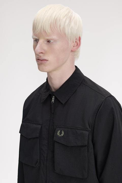 Actual product image Fred Perry Utility overshirt in ripstop (XL)