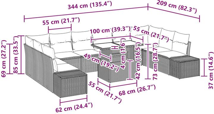 Produktbild vidaXL gartenmöbel