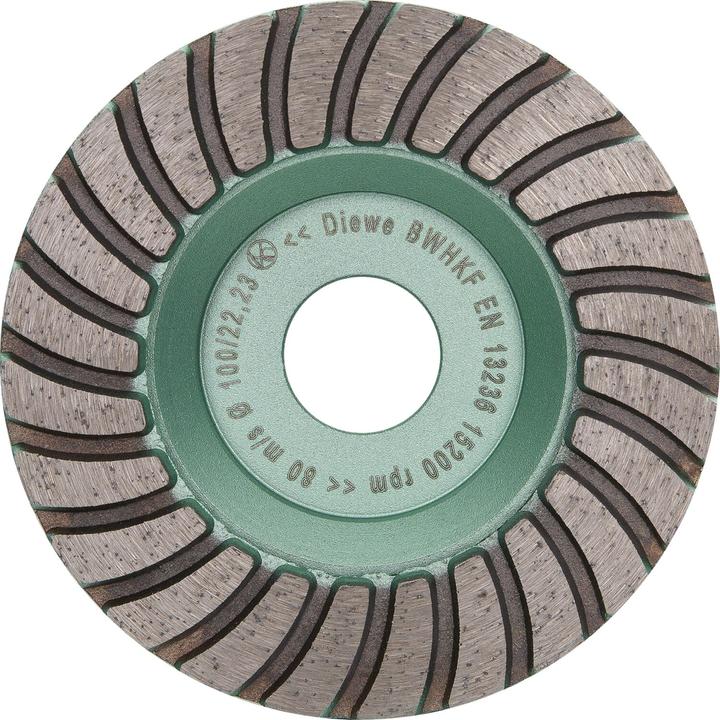 Produktbild Diewe Diamant-Trockenschleifteller Premium Line Turbo 100 x 18 x 22.23 mm