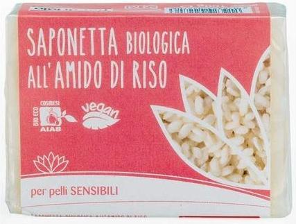 Actual product image Fior Di Loto Organic Rice Starch Soap for Sensitive Skin 100g (Liquid soap)