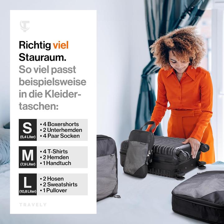Produktbild Travely 5-teiliges Packwürfel-Set