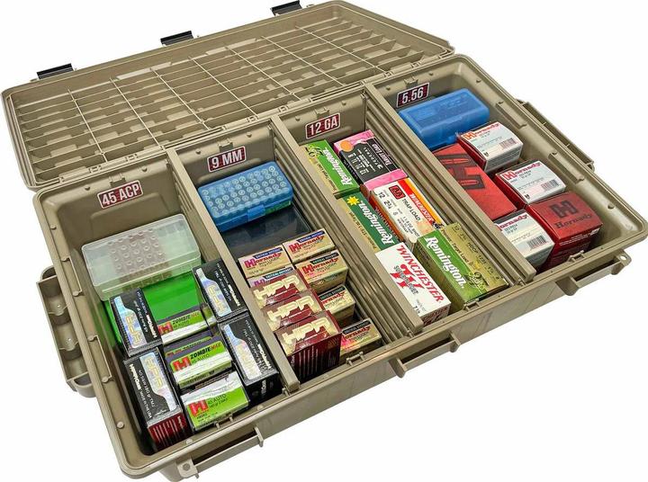 Actual product image MTM Case-Guard Ammo Crate Divided Utility Box, Dark Earth (42.90 cm)