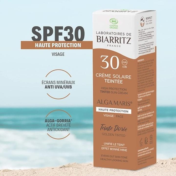 Actual product image Laboratoires de Biarritz Alga Maris (Sun cream face, SPF 30, 50 ml, 87 g)