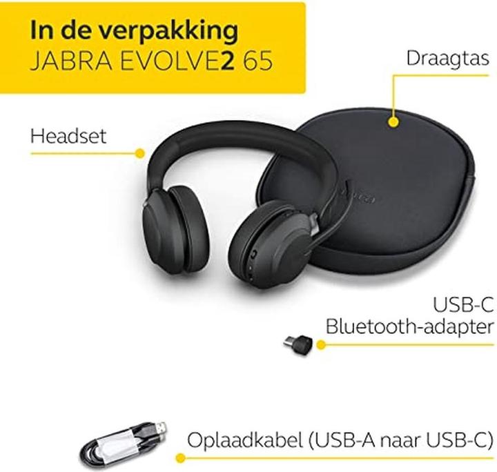 Actual product image Jabra Evolve2 65 UC (Wireless, USB-C)