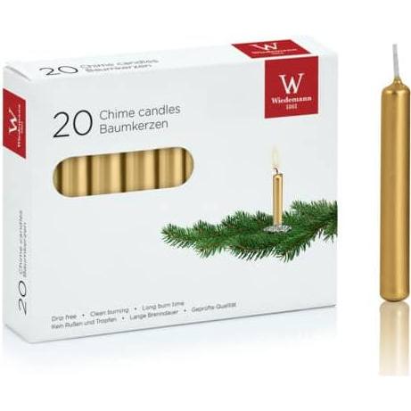 Thumbnail - Wiedemann, Kerzen, Baumkerze 96x13 mm gold (20 Stk.)
