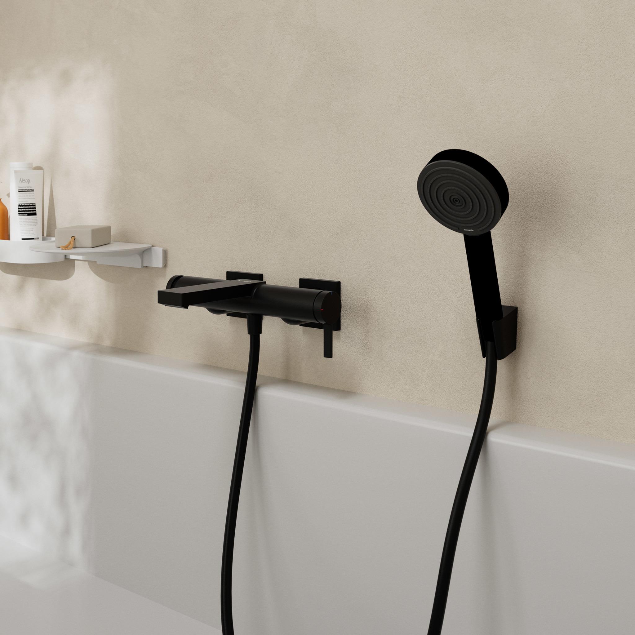 Thumbnail - hansgrohe, Badarmatur, HG Einhebel-Wannenmischer Tecturis E Aufputz mattschwarz
