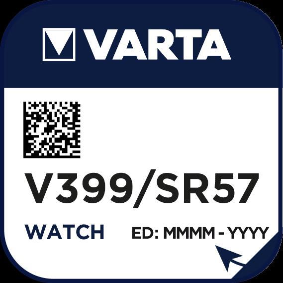 Actual product image Varta Watch V399 (1 pcs., SR57, 42 mAh)