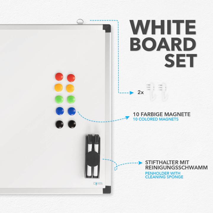 Image du produit Master of Boards Whiteboard-Set (60 x 90 cm)