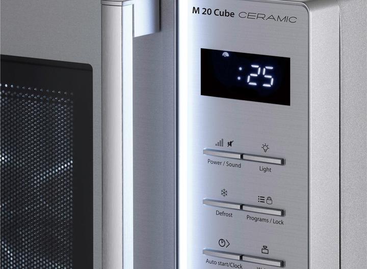 Image du produit Caso Micro-ondes M 20 Cube Ceramic, Argent (20 l)