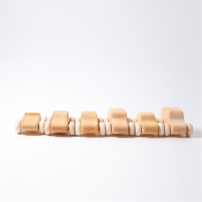 Image du produit Grimm's Set de voitures, 6 pièces, naturel