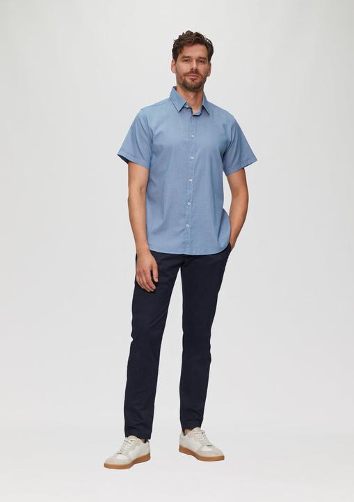 Produktbild S.Oliver Hemd Slim Fit: Kurzarmhemd mit Chambray-Details (XXL)