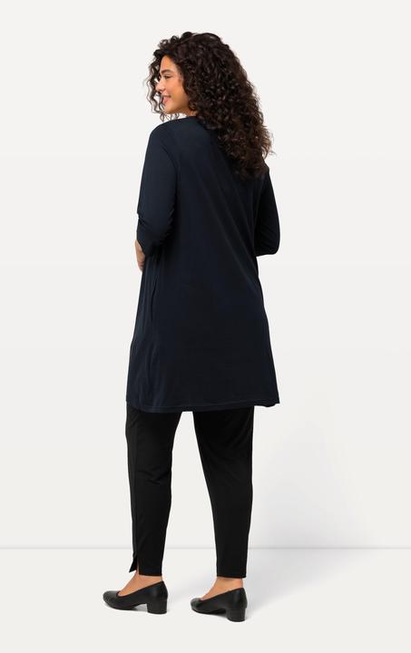 Produktbild Ulla Popken Longshirt, A-Linie, Carré-Ausschnitt, 3/4-Arm (56)