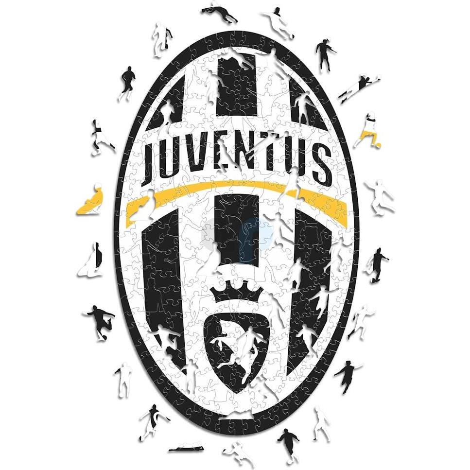 Iconic Juventus FC - Retro Logo - Holz Puzzle Grösse L (500 Teile) (500 Teile)