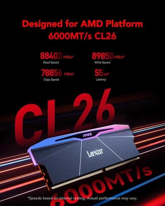 Productafbeelding Lexar RAM DDR5 RGB Gen2 ARES (2 x 16GB, DDR5 RAM, U-DIMM)