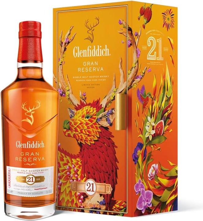 Actual product image Glenfiddich 21 Years Chinese New Year 2022 (Single Malt, Scotch whisky)