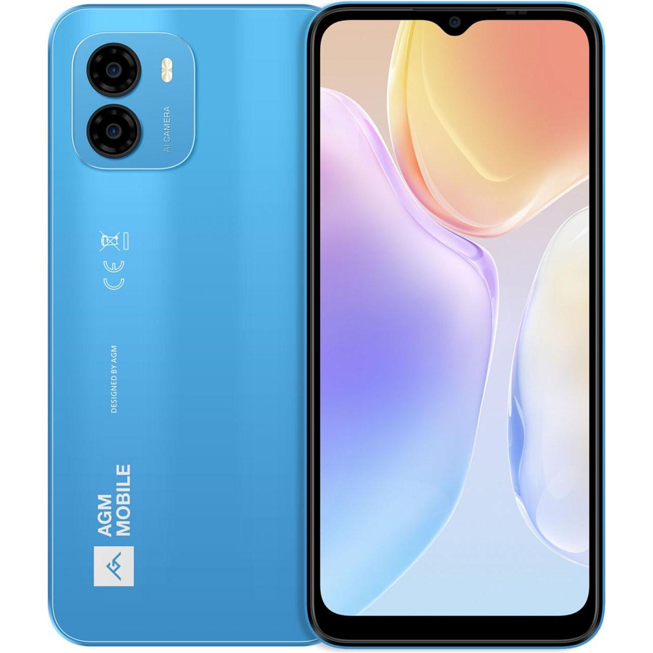 AGM NOTE N1 8/128GB VIVID BLUE (128 GB, Blue, 6.52", Dual SIM, 50 Mpx), Smartphone, Blau