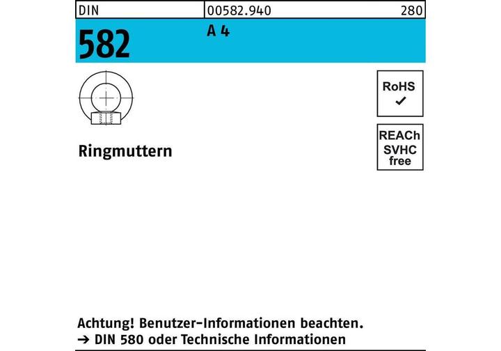 Actual product image SANDISK DIN 582 A ring nuts A 4 M 24 A 4 S (M24)