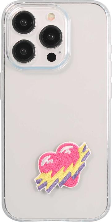 Image du produit PhoneLook Autocollant sticker pour téléphone/tablette/ordinateur brodé en 3D Flashing heart