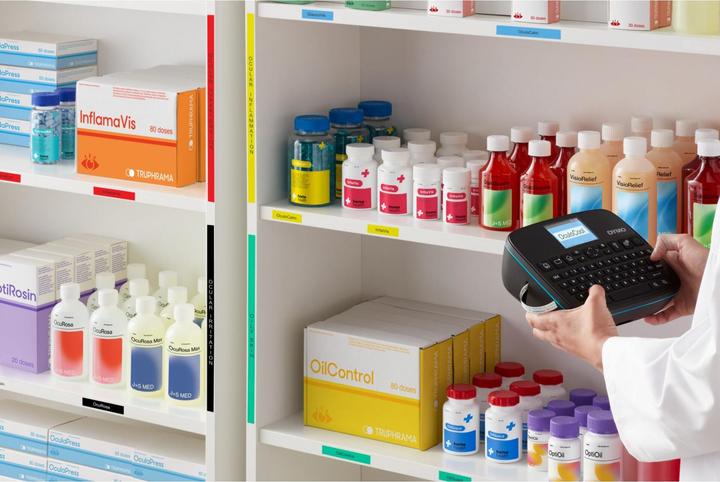 Actual product image Dymo LabelManager 640CB 6/9/12/19/24mm D1 tapes Qwertz