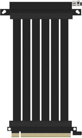 Image du produit Ssupd Câble plat Riser - PCIe 4.0, 170mm, coudé