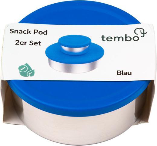 Produktbild Tembo Edelstahl Snack Pod 2er Set Blau