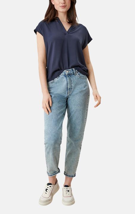 Actual product image S.Oliver T-shirt Short-sleeved shirt with dropped shoulder and deep V-neckline (XS)