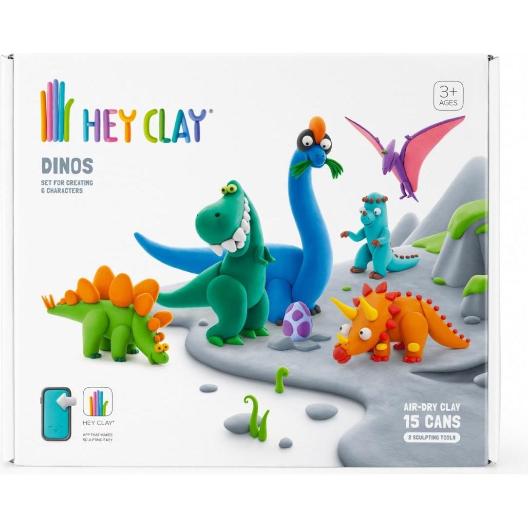 Thumbnail - Tm Hey Clay Dinosaurier Set 15er-Pack 15 Dosen 15016CEE15