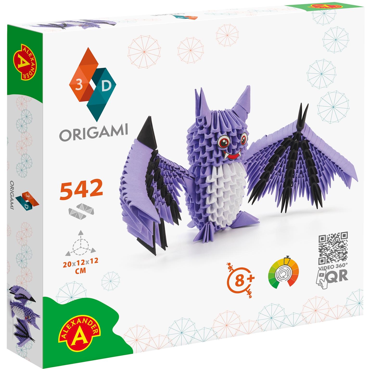 Selecta Spielzeug ORIGAMI 3D - Fledermaus, 542 Teile