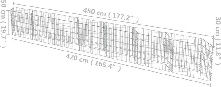 Actual product image vidaXL Gabionenwand