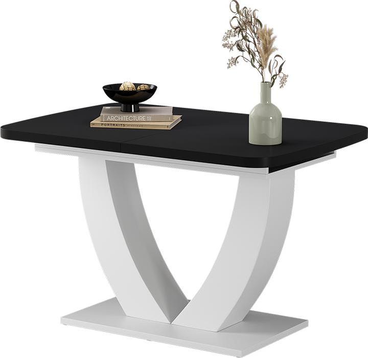 Actual product image Vicco Esstisch Fenaro, Schwarz/Weiss/Weiss, 120 x 80 cm ausziehbar