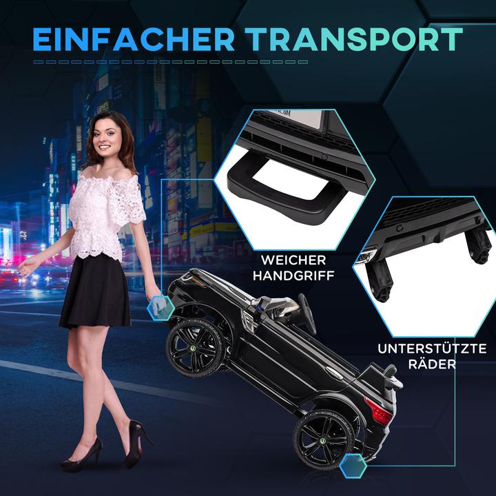 Actual product image Swisshandel24 Children's electric car, 2.4 G remote control, seat belt, music, horn, headlights, up to 5 km/h, 3-5 (12 V)