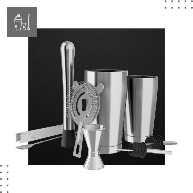 Immagine prodotto Mark Adler Shake 3.0 bar kit (Set da cocktail, Shaker da cocktail)