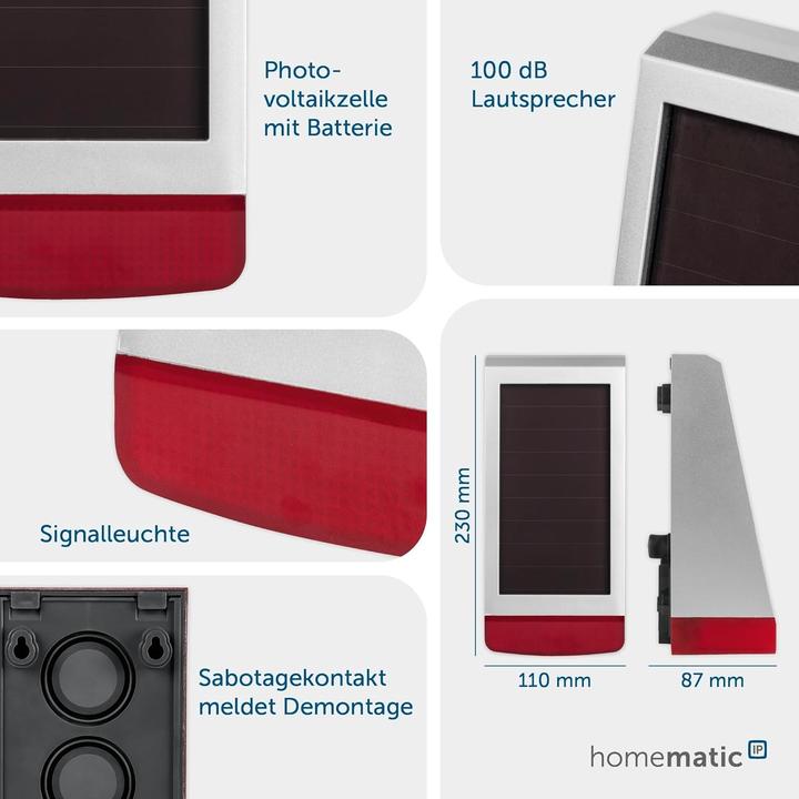 Actual product image Homematic IP Outdoor alarm siren